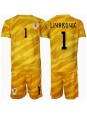 Kroatien Dominik Livakovic #1 Målvakt Replika Hemmakläder Barn EM 2024 Kortärmad (+ byxor)